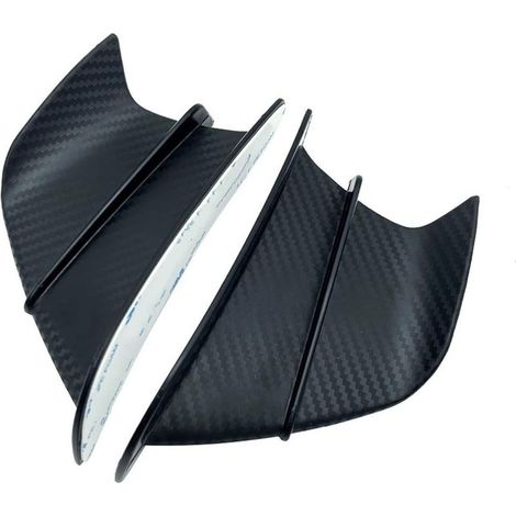 Moto Carénage aérodynamique Spoiler D'aileron Latéral D'aile De Moto pour Ya-ma-ha YZF R1 R25 Ninja H2 H2R B-M-W S1000RR Hon-da H2 ABS (Couleur : Matte Carbon Fiber) (1/3)