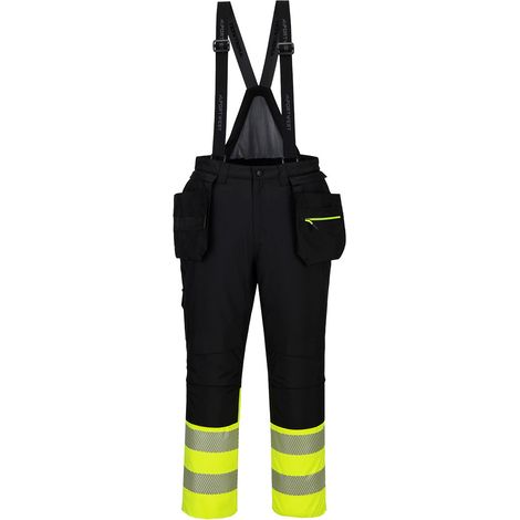 Costa con bretella Dx4 Hv Classe 1 - Taglia XXXL - Giallo/nero - Portwest