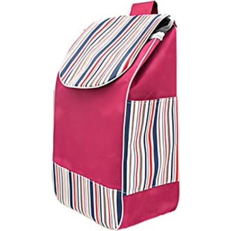 Sac à provisions en Tissu Oxford, Sac de Remplacement Pliable pour Chariot, Sac à provisions de Remplacement Pliable imperméable pour Chariot d'achat (Rouge) (1/5)