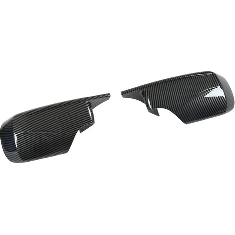 Außenspiegelkappen im Hupen-Design für BMW 3er E46 Limousine (1998–2005), Carbonfaser-Abdeckungen, 2-teiliges Set (1/5)