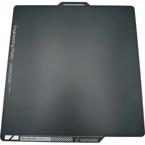 Kingroon Magnetic Flexible PEI Sheet for Bambu Lab X1 3D Printer 257257mm Black (1/4)
