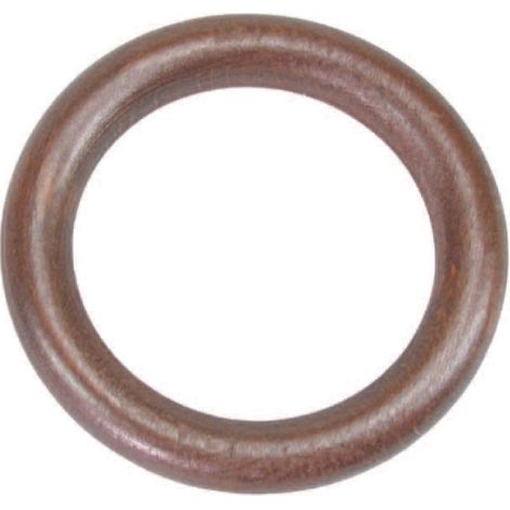 ANELLI PER SCORRITENDA TUBOLARI IN LEGNO OLMO- - ø mm.32-48 - 50 pezzi