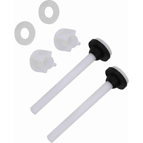 3 paires de boulons réservoir WC, POM/NBR, pour réparation (1/5)