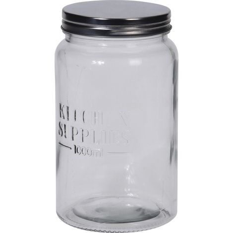 Boccaccio in vetro con tappo per alimenti e conserve cibo boccacci -1000 ml (1/2)