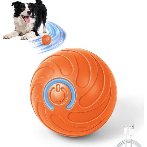 Juguetes interactivos para perros, pelota interactiva inteligente recargable para perros, pelota indestructible con vibración, juguetes de regalo para cachorros, perros pequeños y medianos (1/5)