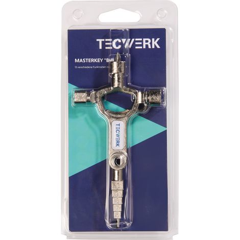 Llave de armario de construcción 13 funciones integradas abrebotellas TECWERK (1/4)