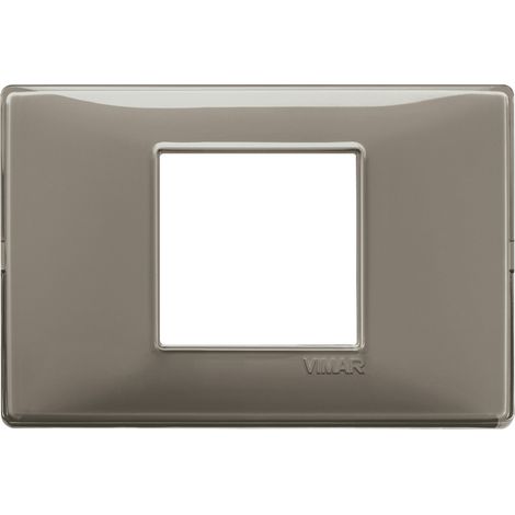 Placca 2M Centrali Reflex Cenere VIMAR 14652.40