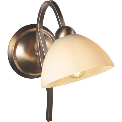 Steinhauer - aplique de pared - Anthea - bronce - vidrio metal -