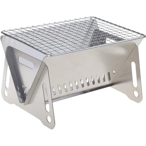Stufa a legna portatile pieghevole in acciaio inossidabile per barbecue (1/5)