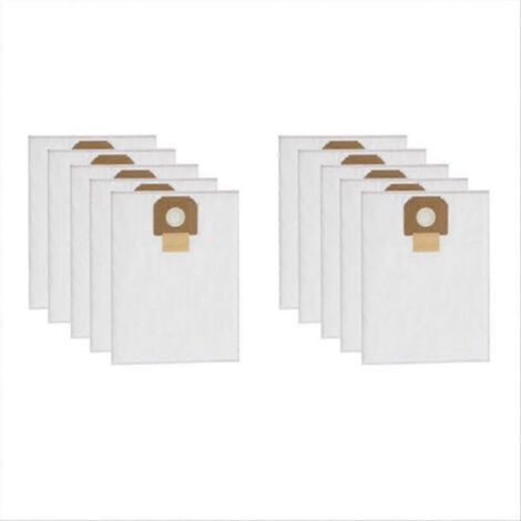 Lot de 10 sacs à poussière de rechange pour aspirateurs Bosch GAS 35 série 2607432037 - Pièces détachées pour le nettoyage de la m
