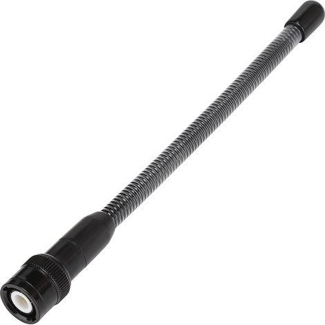 Antenne UHF professionnelle et durable de 16 cm avec connecteur BNC mâle flexible et ressort pour talkie-walkie ICOM IC-V9 (noire) (1/5)