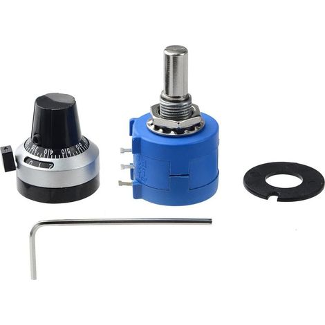3590S-2-502L 5K Ohm Precision Multi-Turn Potentiometer with 10-Turn Counter Knob (1/4)