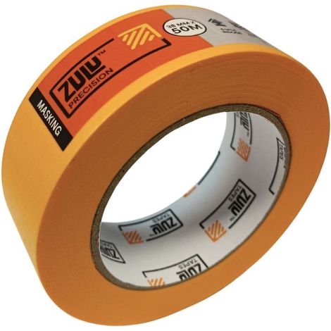 Zulu Precision Outdoor/Indoor Yellow Painters Masking Tape - 38mm x 50m (2-6 months), 1 Pack