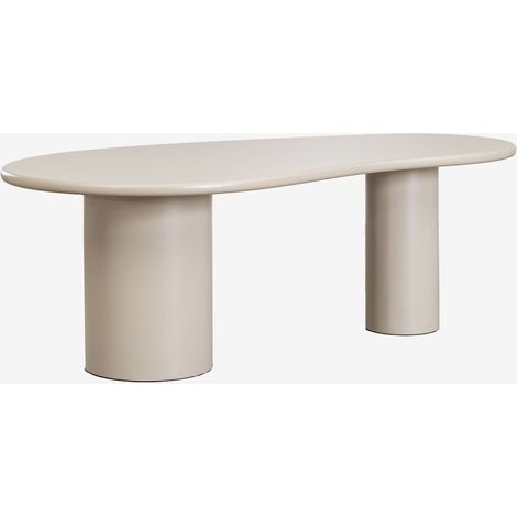 SKLUM Ovaler Esstisch aus MDF (220x115 cm) Billie Beige Tapioca                                   (1/5)