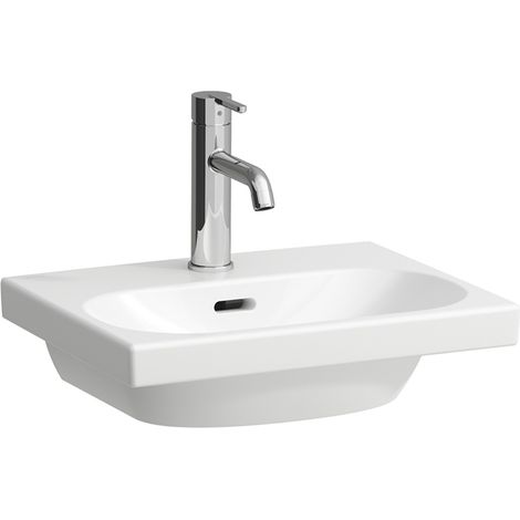 LAUFEN LUA Aufsatz-Handwaschbecken, ohne Hahnloch, mit Überlauf, (1/4)
