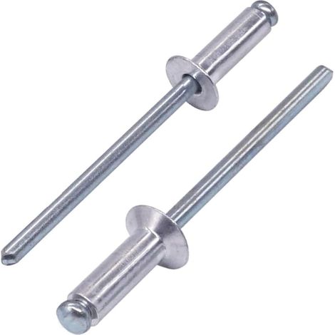 100 Pièces Rivets Aveugles Fraisés, 5X20mm Rivets Pop à Tête Bombée (1/5)