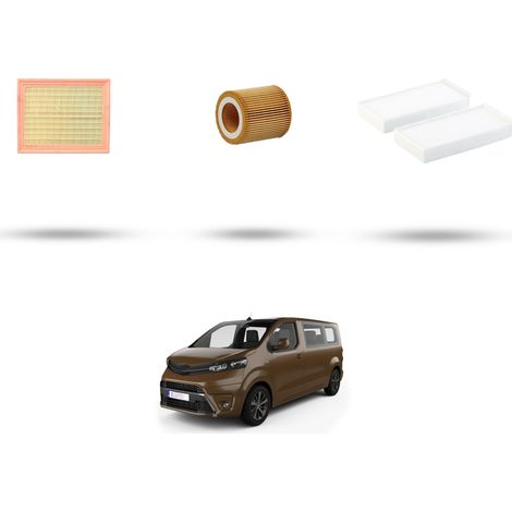 Kit tagliando 3 filtri compatibile con Toyota Proace II 1.5 D-4D 130 96Kw dal 2019 (1/5)