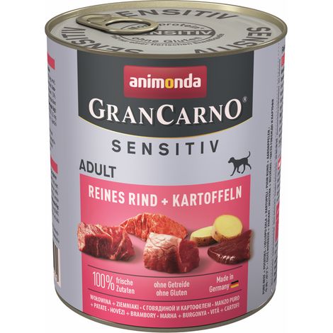 Animonda GranCarno Sensitiv Ternera con Patatas - Alimento para perros adultos 800g (1/3)