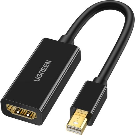 Adaptateur Mini DP DisplayPort vers HDMI 4K Noir (1/5)
