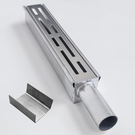 Accessories for outer gutter, finishing plug with side outlet for water diameter 2 cm and connection joint, for external channel width of 3.5 cm (1/5)