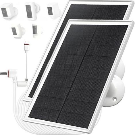 Panneau soire 8W/5V,Charge plus rapide que 5W,instaltion facile,IP65,pour caméras ring avec batterie intégrée 8 KIT PHOTOVOLTAIQUE (1/5)