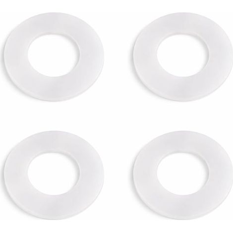 4pcs Joint Rondelle D'EtanchéIté Pour Geberi Wc Suspendu 816.418.00.1 818.109 240.282.00.1 890.615, Joints Réservoir Chasse D'eau 62x33x3mm, Rondelle Cloche Chasse Deau(Blanc 4pcs)