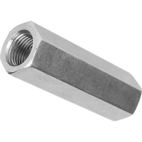 HURRISE Female Thread, Stainless Steel Hex BSPP Female Thread One Way Water Pipe Connection, for Water Pipe bricolage anti 1/4' (1/4)