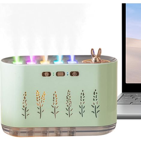 CCYKXA Kleiner Luftbefeuchter mit LED-Beleuchtung für Schlafzimmer und Büro  Farbwechselnder RGB-Aromatherapie-Öldiffusor für Kinderzimmer, Auto und trockene Winterluft