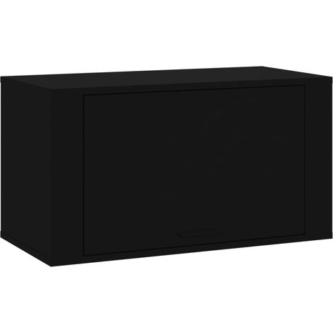 Maison Exclusive - Scarpiera a Parete nero 70x35x38 cm Legno Multistrato
