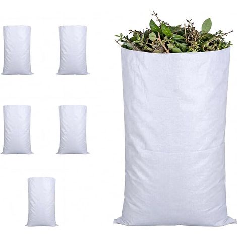 Conjunto de sacos para escombros de 55 x 95 cm, polipropileno tejido (1/3)
