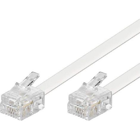 Trade Shop - ADSL TELEFONKABEL RJ11 1M INTERNET MODEM TELEFONANSCHLUSS RJ11-1.0M - (1/3)