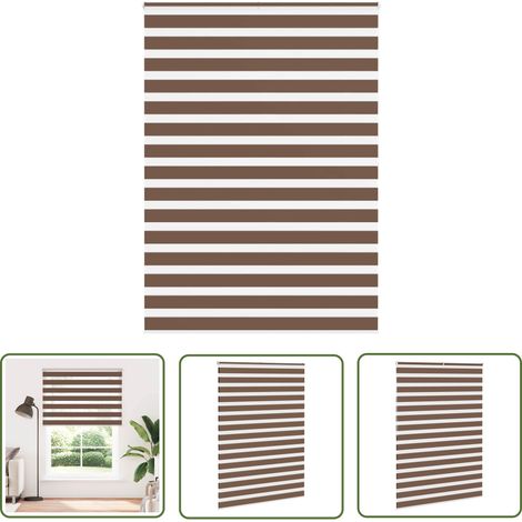 vidaXL Zebrarollo Braun 165x200 cm Stoffbreite 160,9 cm Polyester (1/5)