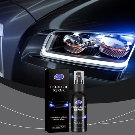 Liquide rénovateur pour phares de voiture - élimine les rayures, polit, nettoie, fait briller et revitalise les phares - 30 ml -- AUTLEAD (1/5)