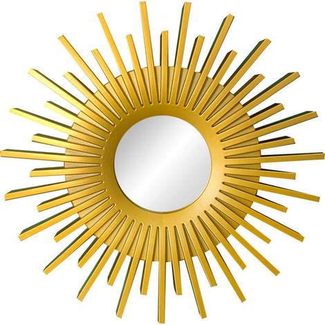Lntyq Wandspiegel für Schlafzimmerdekor und Heimdekor - Goldene runde Spiegel für Wanddekor - Kreisförmige Spiegel Moderne Wanddekor-Geschenke für Frauen und Mütter - Dekorative Spiegel (1/5)