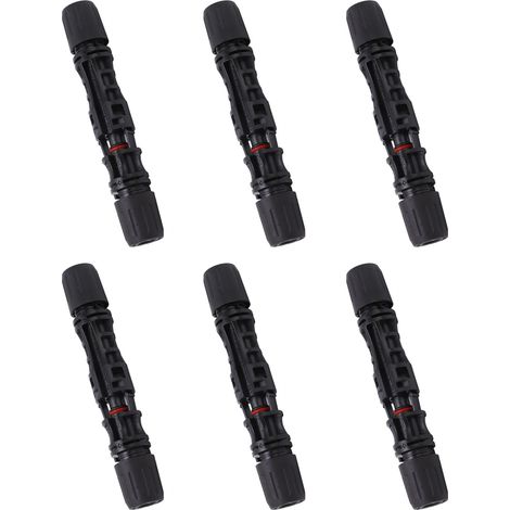Kit 12 connecteurs solaires photovoltaïques IP67, broches cuivre étamé mâle femelle, industriel 1500V 45A (1/5)