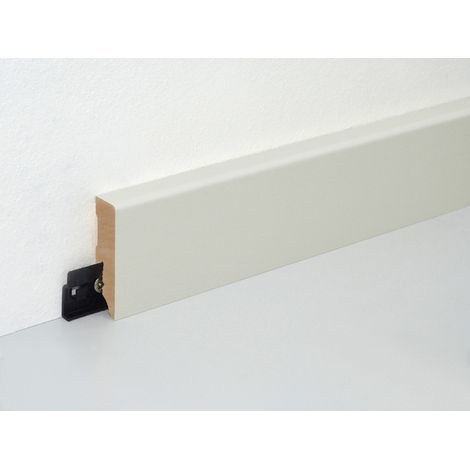 Neuhofer Fußleiste 240 cm x 58 x 19 mm weiß Sockelleisten & Fußleisten (1/3)