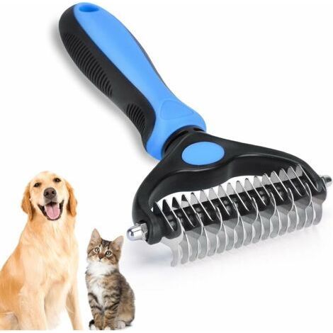 Dog Brush Cat Brush, Long Hair Dog Brush and Professional Dog Grooming Comb, Grooming Rake for Dogs and Cats to Remove Undercoat from Pets (1/5)