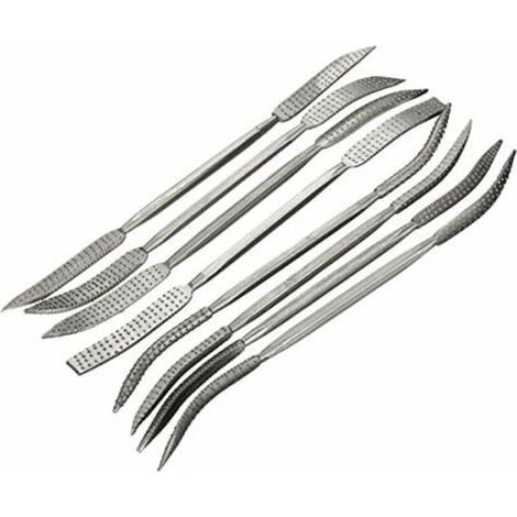 190mm Craftsmanship 8Pcs Double Ended Riffler Wood Rasp Coarse File (1/5)