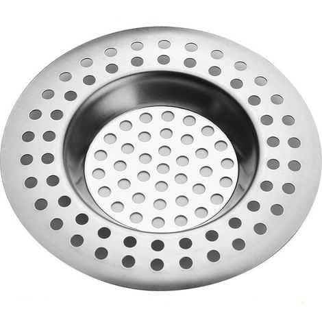1 Pcs, Évier Filtre de Vidange, Grille Evier Cuisine, en Acier Inoxydable, pour Évier de Cuisine/Salle de Bain, Anti-Obstruction，7.7 x 0.8 cm