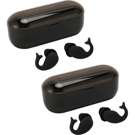 paires de bouchons d'oreille en silicone pour dormir, réduction du bruit NRR 40 dB, triple protection, réutilisables (1/5)