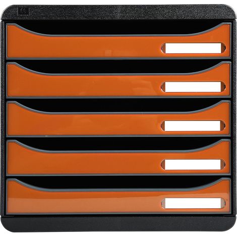 Exacompta 3097288D Cassettiera BIG-BOX PLUS IDERAMA, 5 cassetti aperti per formato fino a 24x32cm, Dimensioni (LxAxP) 27.8x27.1x34.7cm (1/5)