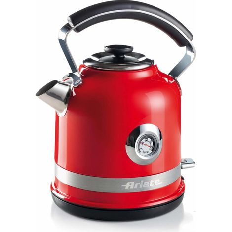 Ariete Bollitore Elettrico 2854 1,7L 2000W Rosso Acciaio Inox Base Cordless