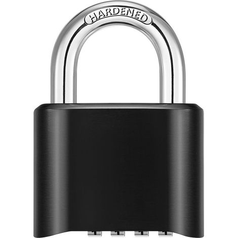 Cadenas Code 4 Chiffres,1 PC Cadenas à Combinaison Exterieur Etanche Cadenas Casier Code Alliage de Zinc, 8 mm Diamètre Serrure Cadenas Robuste pour Porte, L'école, Clôture et Garage (1/5)
