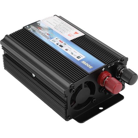 Convertisseur 12 V 220 V 500 W avec panneau solaire pour usage domestique (1/5)