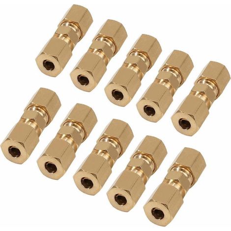 Conector Rapido Para Tuberia De Freno - 4,75 mm - Compatible Con Tubos Din 3/16 Pulgada - 10 Unidades (1/5)