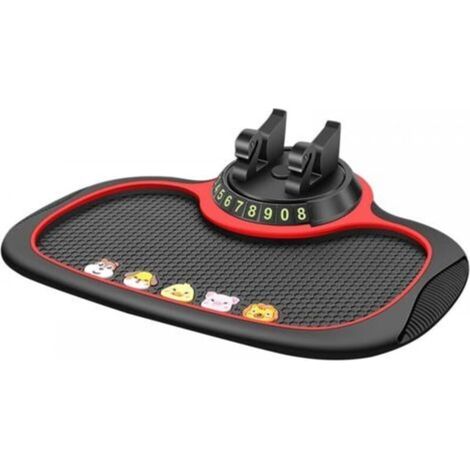 Pair Tapis Tableau Bord Voiture, Support Téléphone Antidérapant pour Tableau Bord Plateau Support Tableau Bord Lavable pour Porte-Clés Téléphone Portable (1/4)