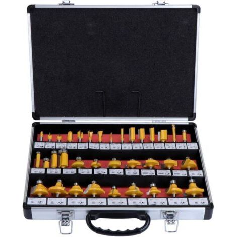 QORVA-35 PCS 6.35mm 1/4 '' Carbure De Tungstène Shank À Pointe En Bois De Travail Routeur Peu Défini Pour Tondeuse À Routeur Électrique.. (1/5)