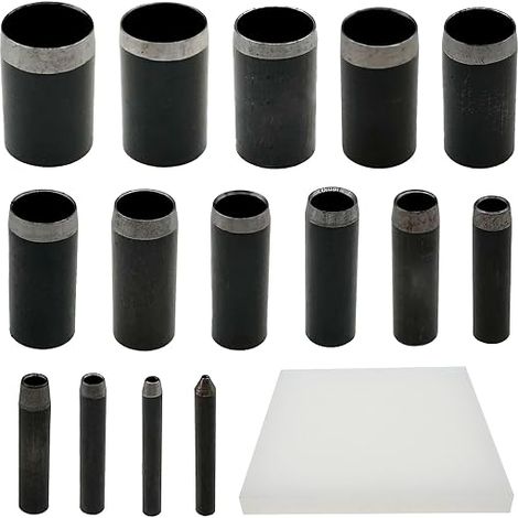 Perforateur Rond 1-15mm Cuir Matrice de Poinçonnage Découpe Cuir Tapis Plastique Perforé Artisanat Fait Main (1/5)