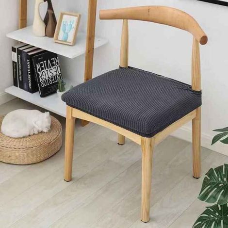 Housses de siège élastiques en spandex pour chaises de salle à manger,dossier super doux,housse de chaise commandée- Matcha-1pcs