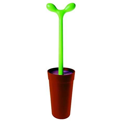 Alessi Merdolino ASG04 Scopino di Design in Resina Termoplastica per Pulizia WC, Marrone (1/4)